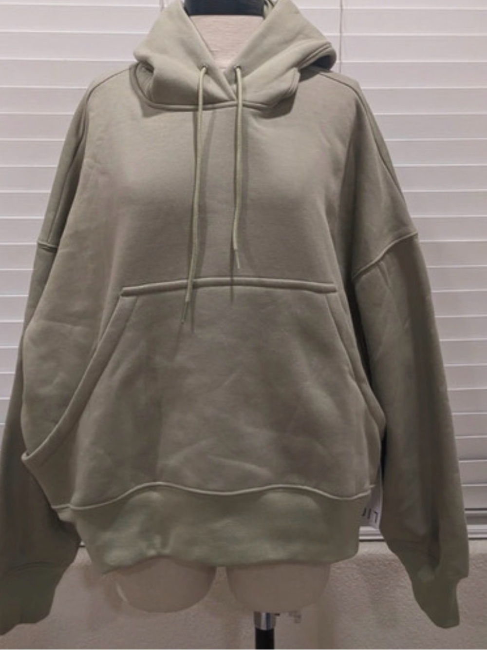 Oversized Loit Hooded Sweatshirt - Sage Green